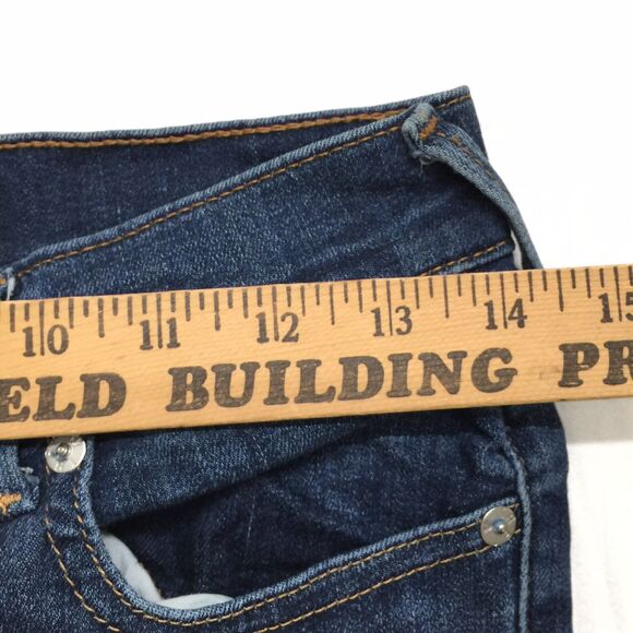 TRUE RELIGION Cora Jean Women 24 (actual 28x34) Straight Slim Stretch Blue Denim - Picture 9 of 12